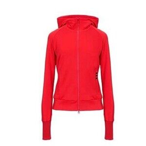 Adidas Y-3 Yohji Yamamoto Womens Sweatshirt Zipped Hoddie Long Sleeves Red SZ L